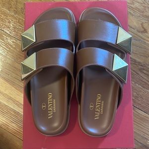 Valentino Roman Stud Leather Sandal